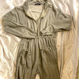 PrettyLittleThing Grey Long sleeve Jumpsuit